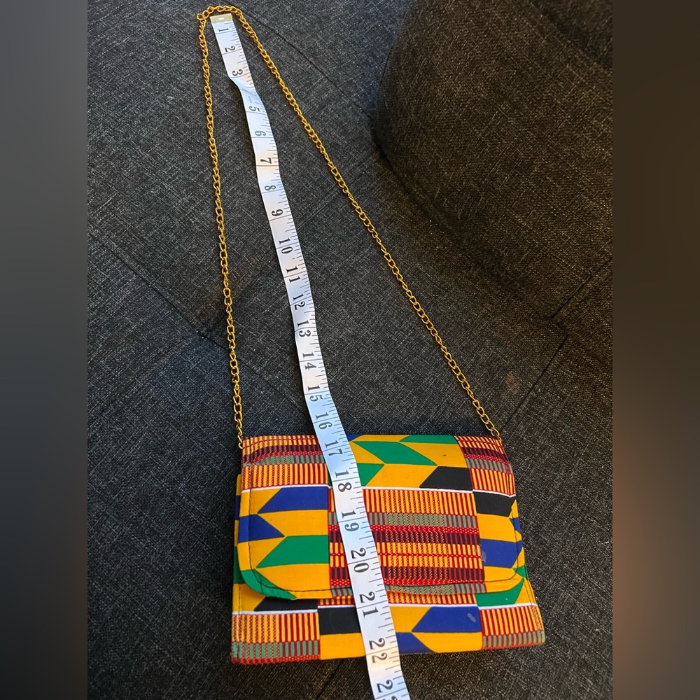 Colorful Geometric Pattern Handmade Clutch - Picture 7 of 9